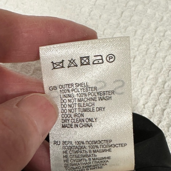 REISS BLACK RIO CREPE DRAPED SHIFT DRESS SIZE 8 - Picture 8 of 8